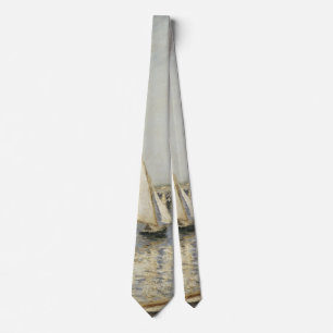 Sailboats at Argenteuil by Gustave Caillebotte Tie