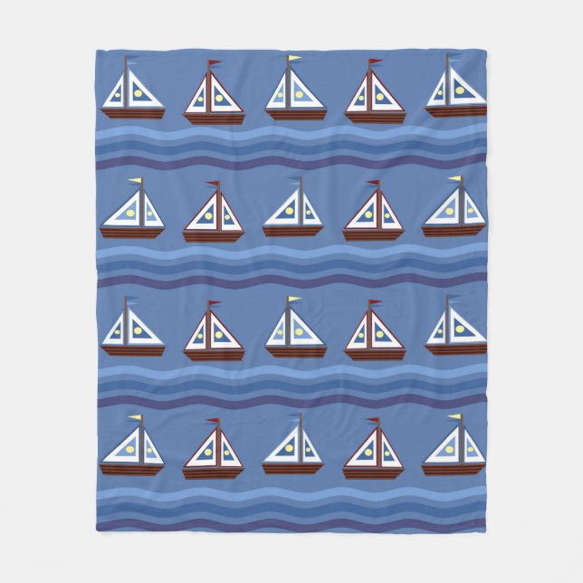 Sailboats Blanket (Front)