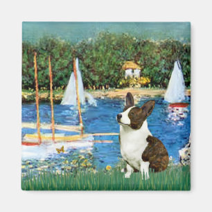 Sailboats - Cardigan Welsh Corgi 5 Magnet