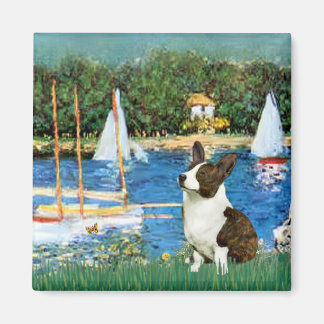 Sailboats - Cardigan Welsh Corgi 5 Magnet