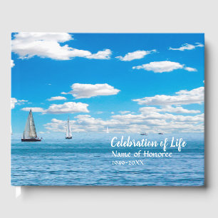 Sailboats Celebration of Life Memorial Guest Book
