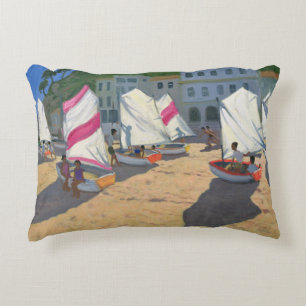 Sailboats Costa Brava 1999 Decorative Cushion