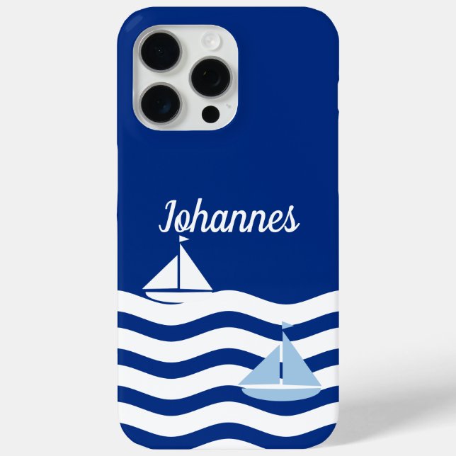 Sailboats Day Custom Case-Mate iPhone Case (Back)