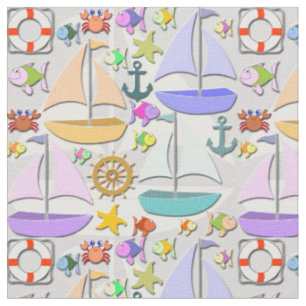 Sailboats Fabric