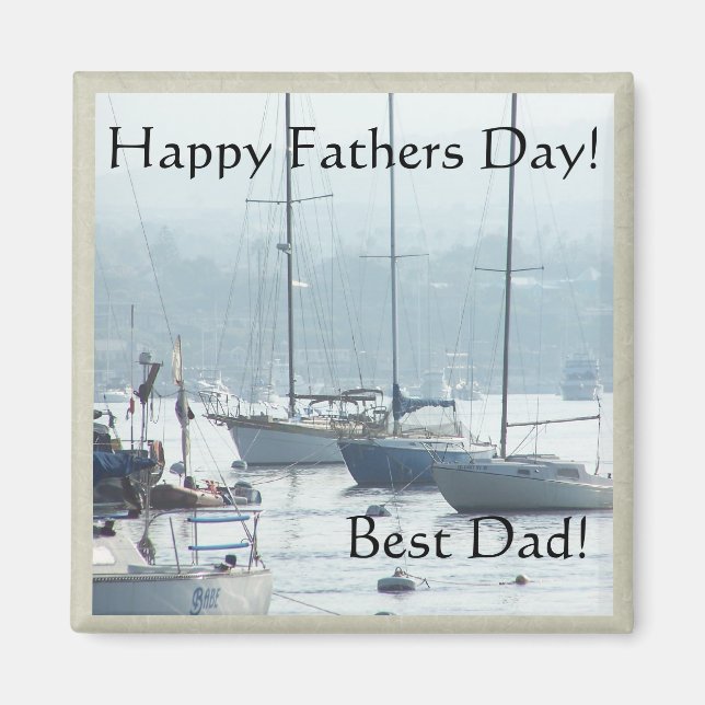 Sailboats Fathers Day Magnet (Front)