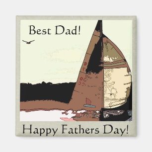 Sailboats Fathers Day Magnet
