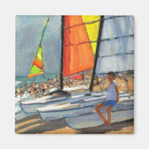 Sailboats Garrucha Spain Magnet