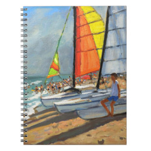 Sailboats Garrucha Spain Notebook