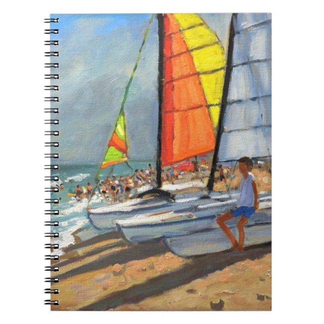 Sailboats Garrucha Spain Notebook (Front)