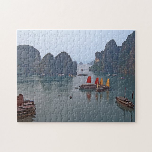 Sailboats in Ha Long Bay - Vietnam, Asia Jigsaw Puzzle (Horizontal)