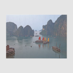 Sailboats in Ha Long Bay - Vietnam, Asia Tissue Paper