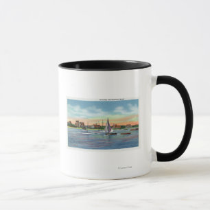 Sailboats in Lewis Bay, Englewood Beach View Mug