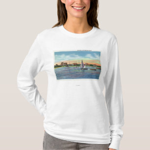 Sailboats in Lewis Bay, Englewood Beach View T-Shirt