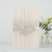 Sailboats in Marina Stationery (Standing Front)