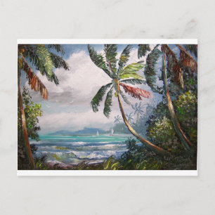 Sailboats in the Bay Postcard