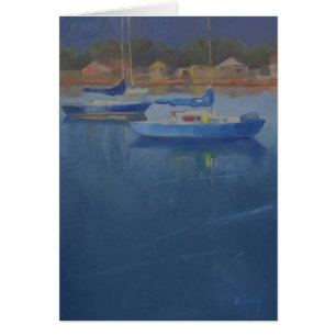 Sailboats in the blue harbour