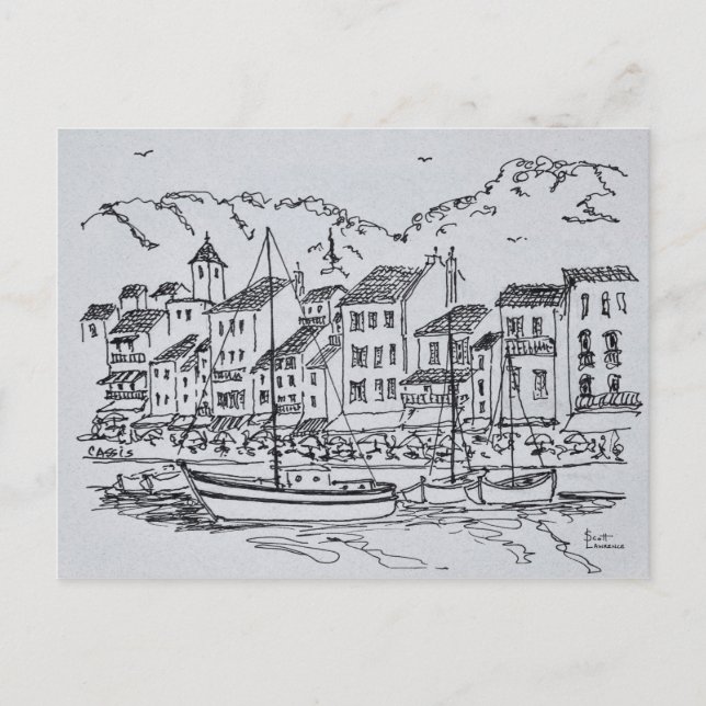 Sailboats in the Harbour | Cassis, France Postcard (Front)
