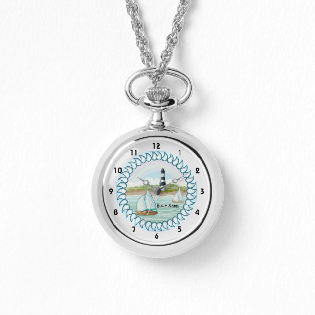 Sailboats Lighthouse Watch (Front)