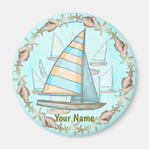 Sailboats magnet