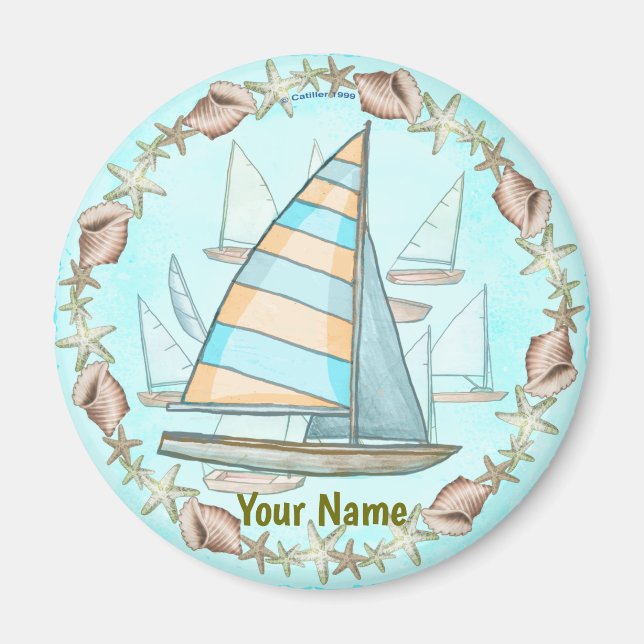 Sailboats magnet (Front)