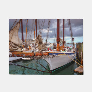 Sailboats Morred At Key West Doormat