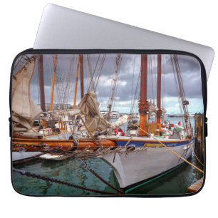 Sailboats Morred At Key West Laptop Sleeve