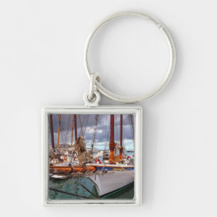 Sailboats Morred At Key West Ring