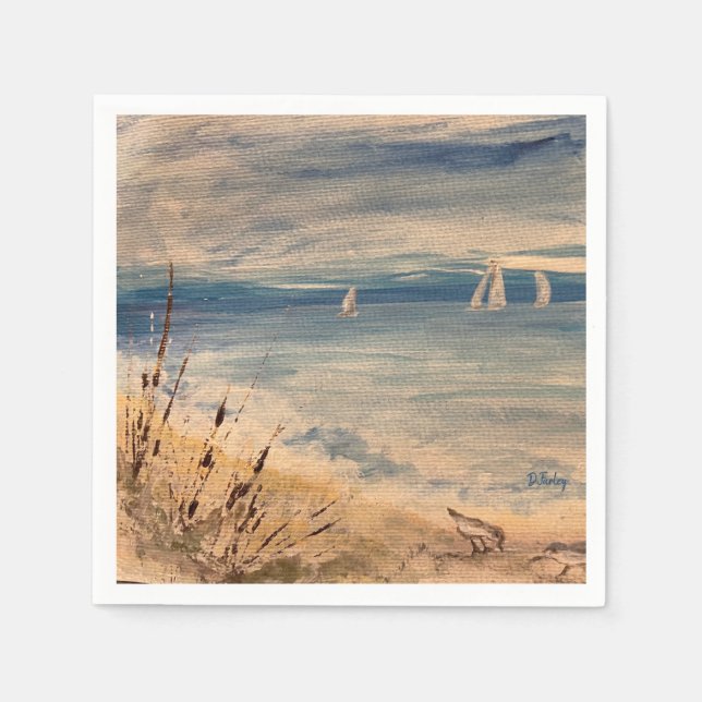 Sailboats Napkins (Front)