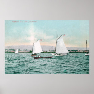 Sailboats off Alameda BeachAlameda, CA Poster