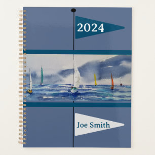 Sailboats on a Grey Day Planner