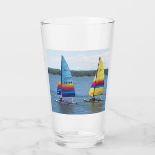 Sailboats on Silver Lake    Glass
