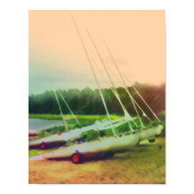 Sailboats on the Beach