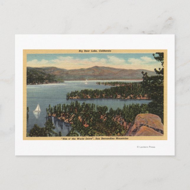 Sailboats on the Lake Postcard (Front)