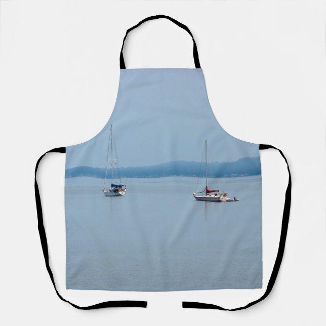 Sailboats on the river   apron (Front)