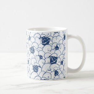 Sailboats On The Sea Pattern Coffee Mug
