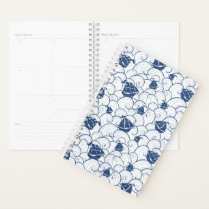 Sailboats On The Sea Pattern Planner