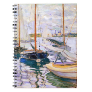 Sailboats on the Seine at Petit Claude Monet Notebook