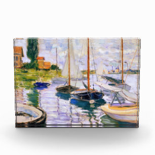 Sailboats on the Seine at Petit Claude Monet Photo Block