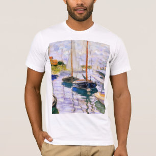 Sailboats on the Seine at Petit  Claude Monet    T-Shirt