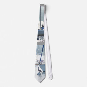 Sailboats Pelican Birds Wildlife Boat Sailing Sea Tie