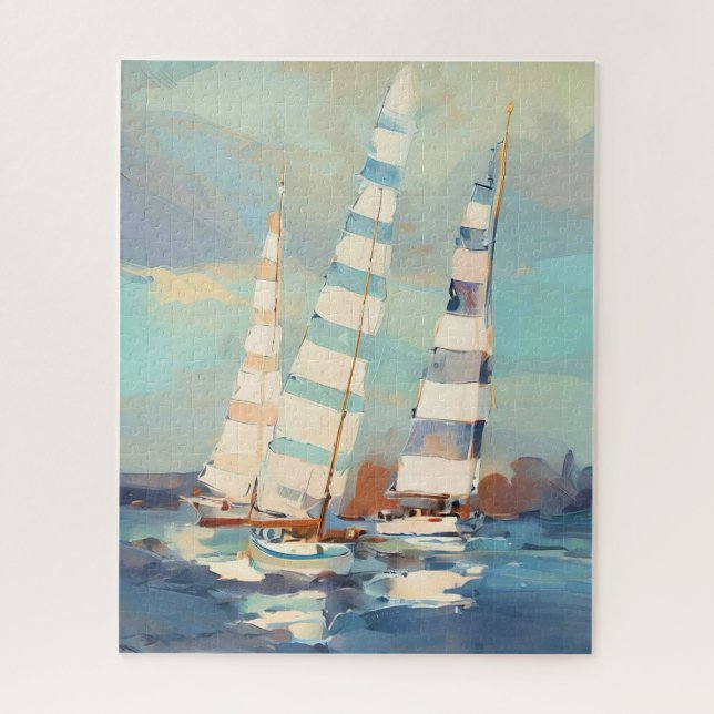 Sailboats Puzzle (Vertical)