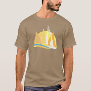 Sailboats Race to the Finish T-Shirt