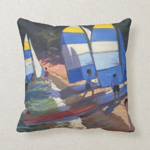 Sailboats South of France 1995 Cushion