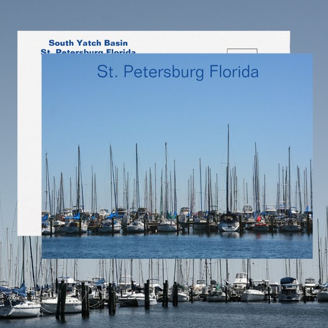 Sailboats St Petersburg Florida Photographic  Postcard (Creator Uploaded)
