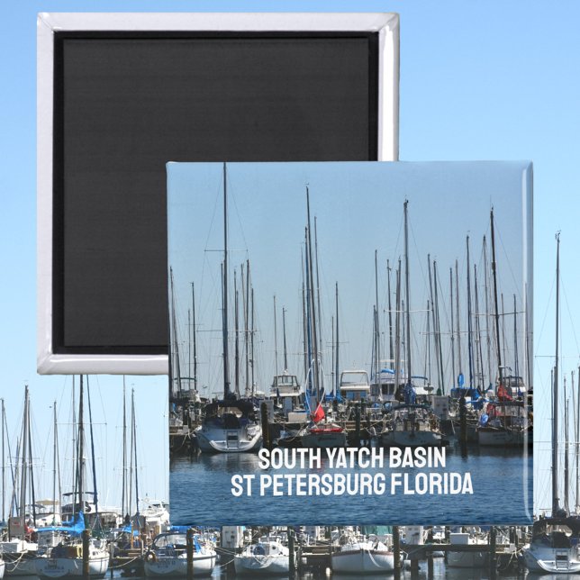 Sailboats St Petersburg Florida South Yatch Basin  Magnet (Creator Uploaded)