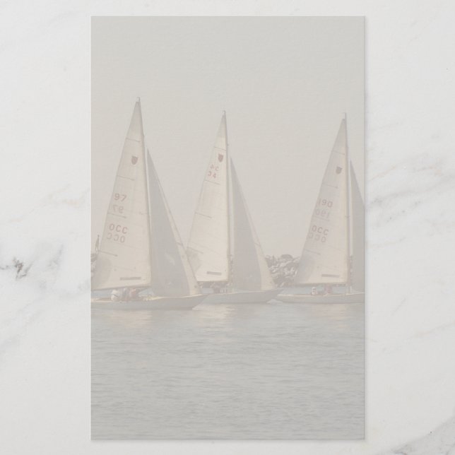 Sailboats Stationery (Front)