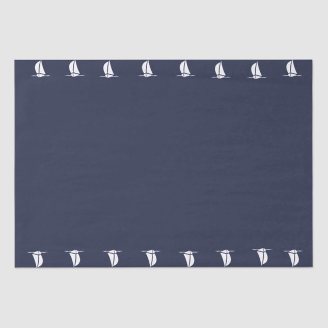 Sailboats Tissue Paper (Front)