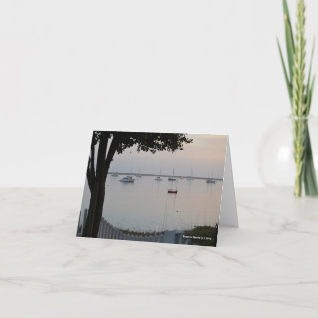 Sailboats Wake Card (Front)