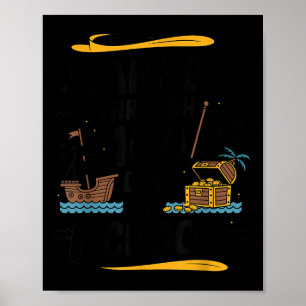 Sailed Through 100 Days Of School Pirate Ship 100t Poster