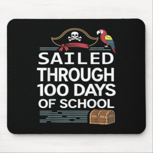 Sailed Through 100 Days Of School Pirate Ship Teac Mouse Mat